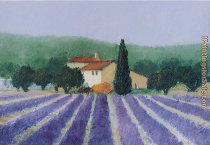 Hazel Barker Lavender Field Near St Tropez